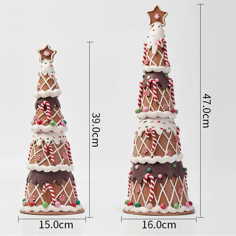 2023 Candy Christmas Tree Decoration Gift Soft Clay Fairy Tale Fantasy Desktop Decorations Ornaments Hot Xmas Mini Ornaments