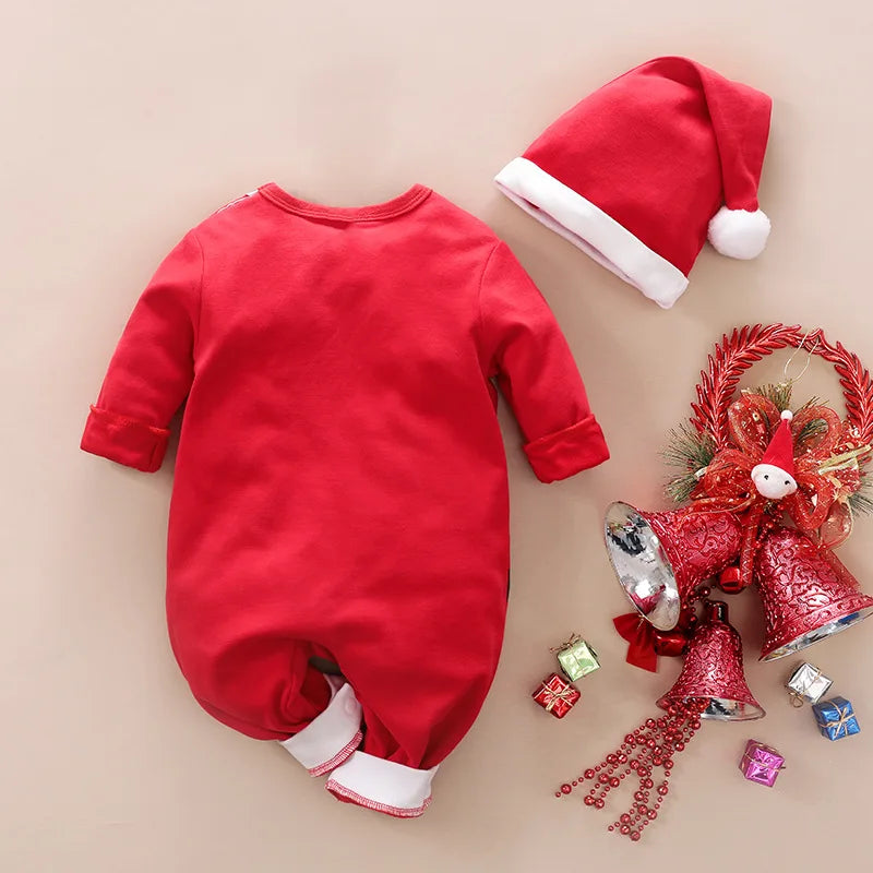 Umorden First Christmas Costume for Baby Boys Girls Santa Elf Romper Jumpsuit Outfit 0-18M