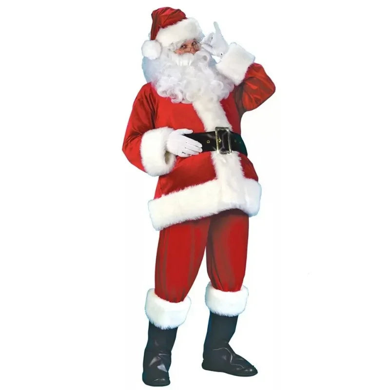 Santa Claus Clothes Christmas Men Adult Christmas Cosplay Costume Christmas Santa Claus Costume Cosplay  Love Live Cosplay