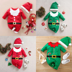 Umorden First Christmas Costume for Baby Boys Girls Santa Elf Romper Jumpsuit Outfit 0-18M