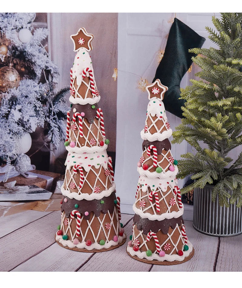 2023 Candy Christmas Tree Decoration Gift Soft Clay Fairy Tale Fantasy Desktop Decorations Ornaments Hot Xmas Mini Ornaments