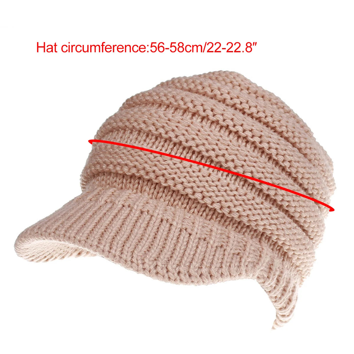 2024 New Women Hats Autumn Winter Warm Female Knitted Hats Outdoor Sports Golf Ponytail Hat Baseball Caps Visor Fashion