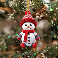 Christmas Wall Decoration 2D Acrylic Cartoon Dwarf Christmas Tree Pendant Christmas Cartoon Cute Christmas Suprimentos De Natal