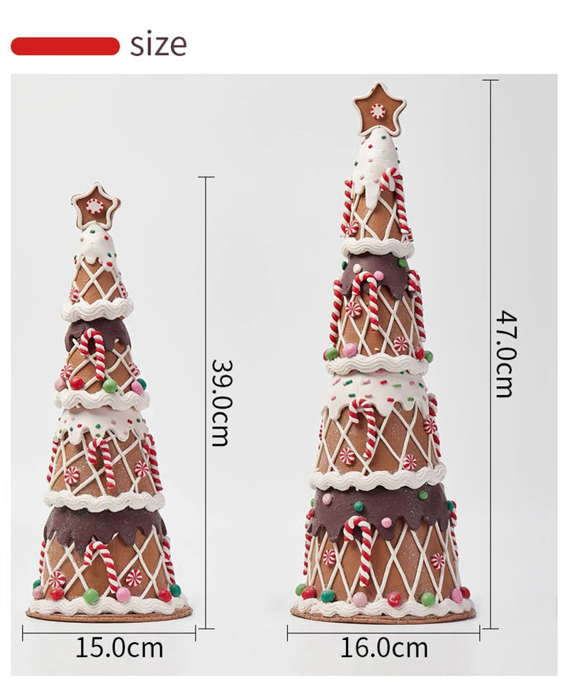 2023 Candy Christmas Tree Decoration Gift Soft Clay Fairy Tale Fantasy Desktop Decorations Ornaments Hot Xmas Mini Ornaments