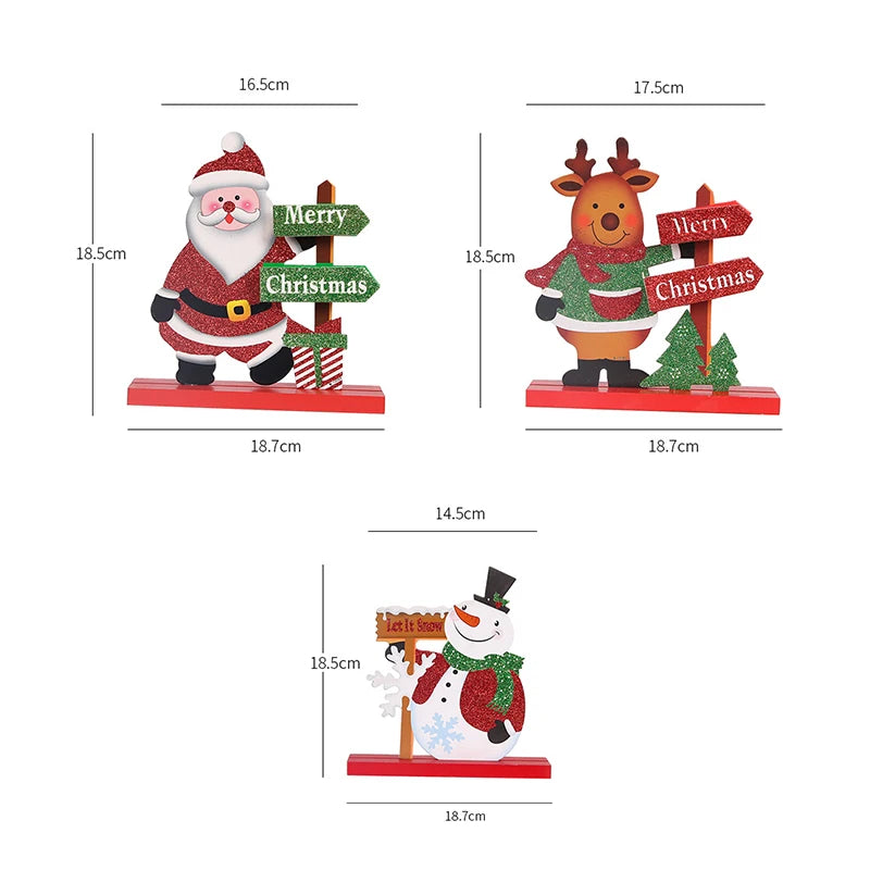 Christmas Tree Children's Handmade DIY Stereo Wooden Christmas Tree Scene Layout Christmas Decorations Ornaments Hot