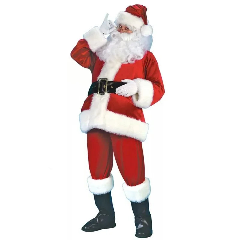 Santa Claus Clothes Christmas Men Adult Christmas Cosplay Costume Christmas Santa Claus Costume Cosplay  Love Live Cosplay