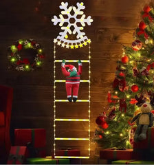 New Christmas Waterproof Ladder Light Santa Claus Climbing Ladder Christmas Decoration Scene Layout Atmosphere Light