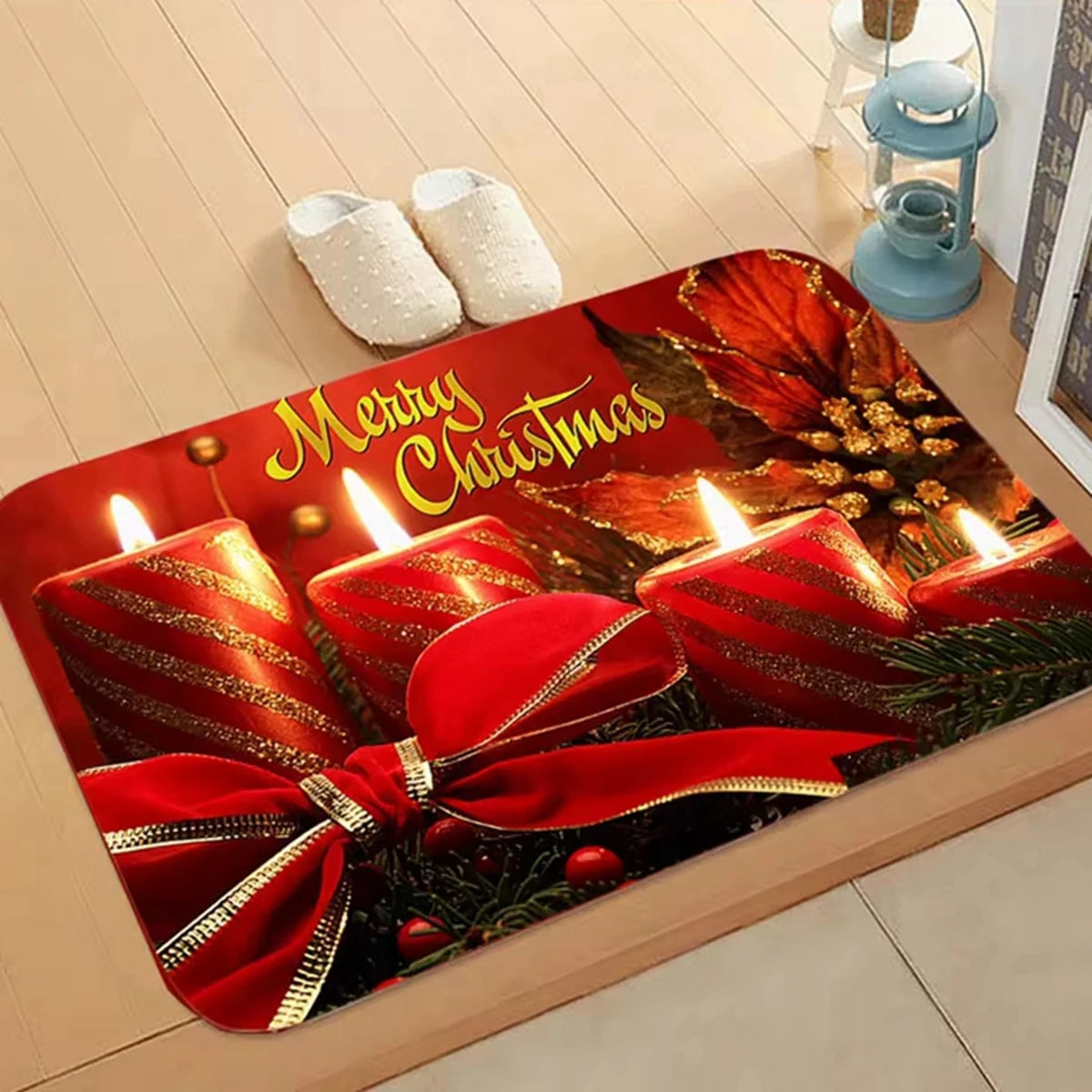 Christmas Door Mat Santa Claus Carpet Marry Christmas Decorations For Home 2024 Xmas Ornament Navidad Natal Gifts New Year 2025