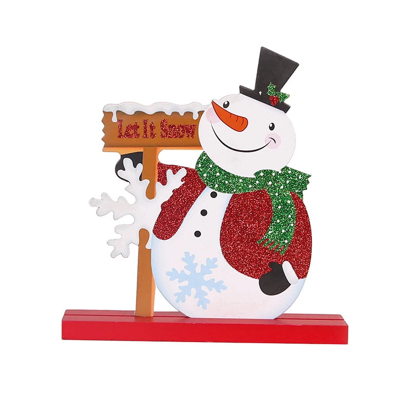 Christmas Tree Children's Handmade DIY Stereo Wooden Christmas Tree Scene Layout Christmas Decorations Ornaments Hot