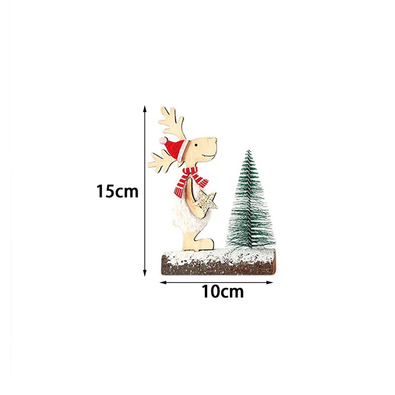 Christmas Tree Children's Handmade DIY Stereo Wooden Christmas Tree Scene Layout Christmas Decorations Ornaments Hot