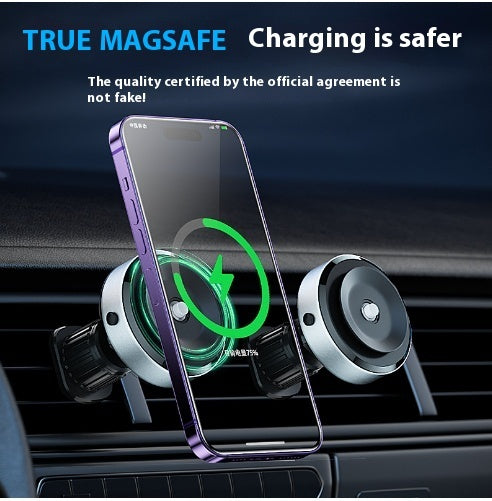 Intelligent Mobile Phone Holder Double-Sided Car Mount Magnetic Universal Adsorption Bracket Vacuum Adsorption Stable